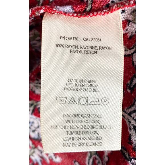 Feather Bone x Anthropologie Womens Latrobe Floral Lace Up Smocked Peplum Blouse - Picture 9 of 10